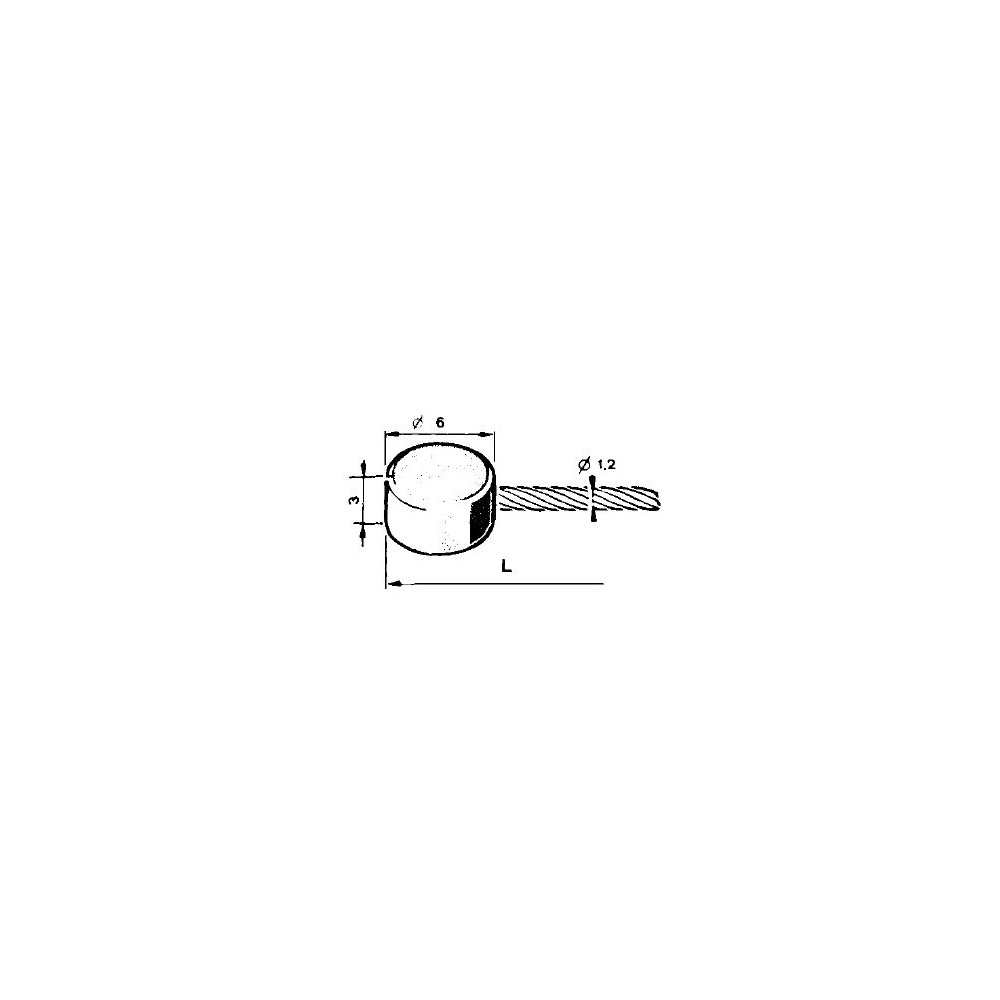 CAVO ACCELERATORE CON TESTA PIATTA Ø 1,2 mm