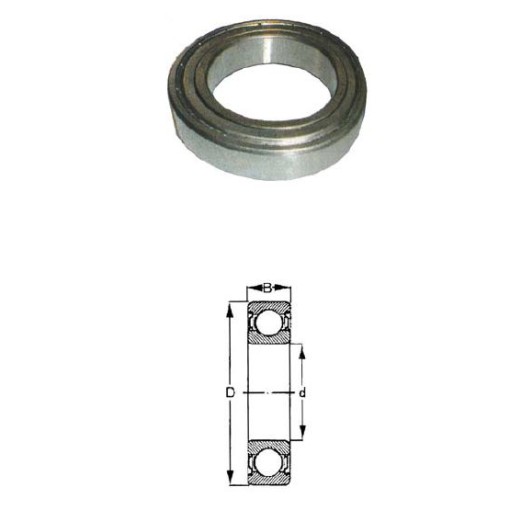 CUSCINETTI RADIALI A SFERE 6304-2Z 20 x 52 x 15