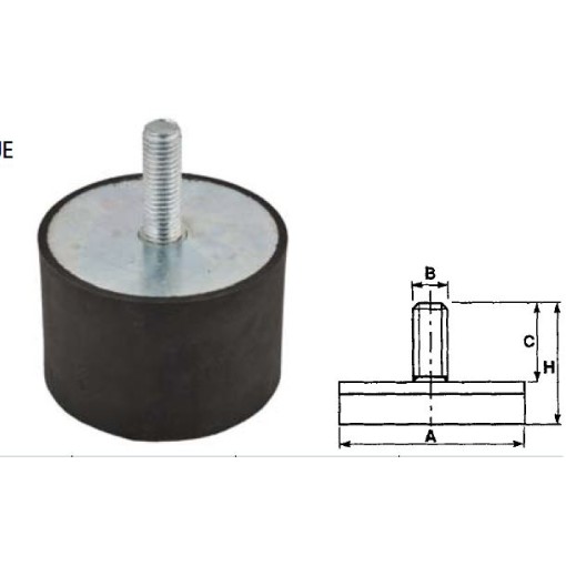 ANTIVIBRANTE MASCHIO D.50 M10X28