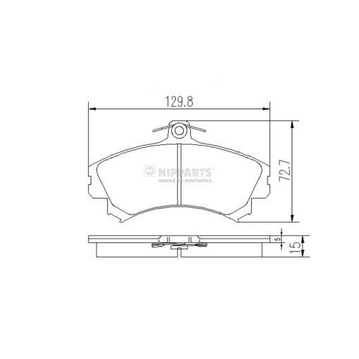 PASTICCHE FRENO MITSUBISHI COLT VI FDB1093