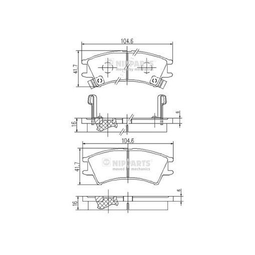 PASTICCHE FRENO HYUNDAI ATOS FDB1326