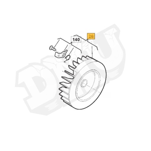 VOLANO MAGNETE STIGA SP526