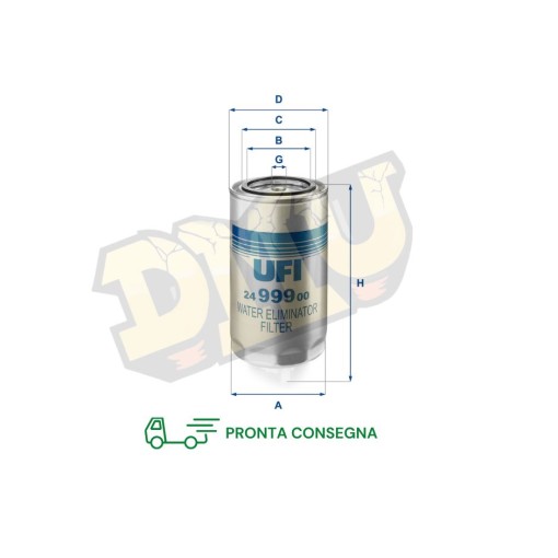 FILTRO GASOLIO DECANTATORE UFI 24.999.00